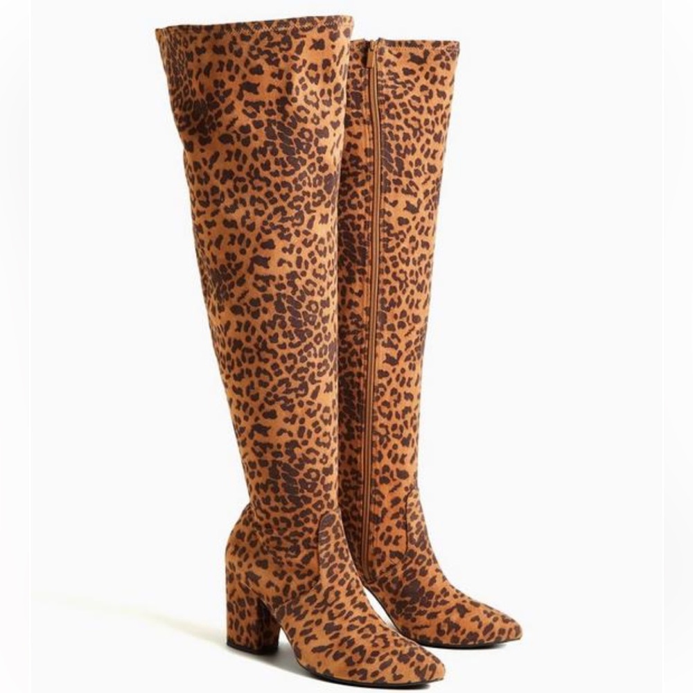 Torrid Pointed Toe Over-The-Knee Boot (WW) Leopard